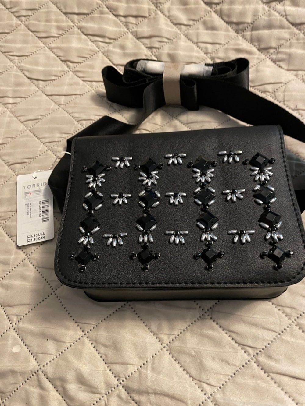 Torrid Black Jeweled Crossbody